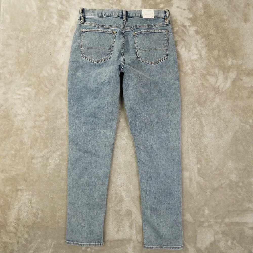Banana Republic Travel Slim Jeans Mens 34x32 Medium Wash Blue Tapered Denim New